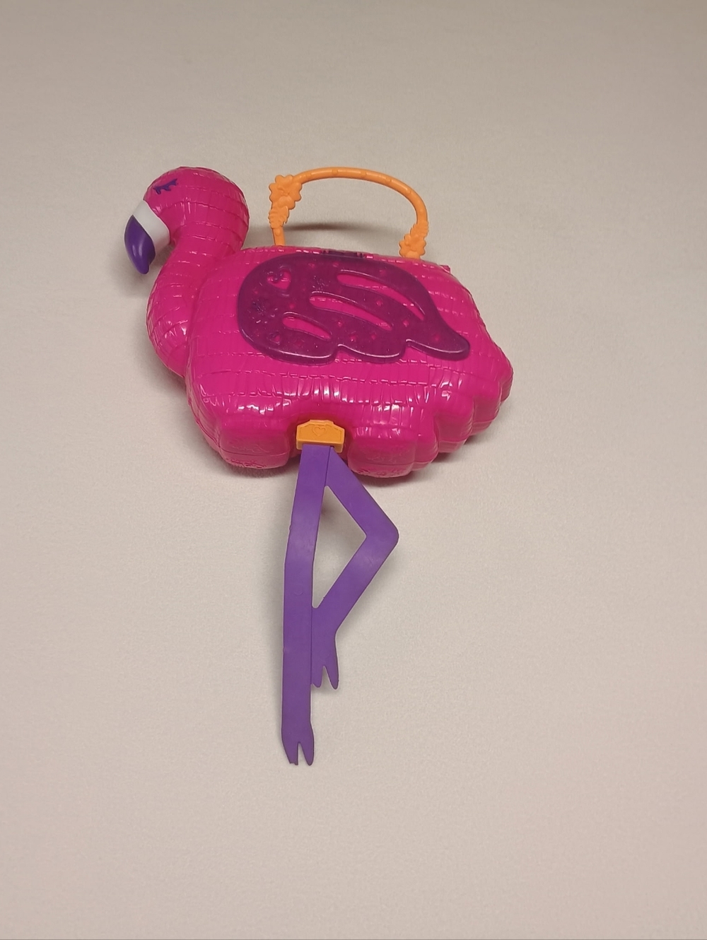 Mattel Polly Pockets Pink Flamingo Shaped Toy Purse - Picture 2 of 9